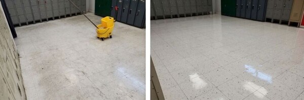 Before & After VCT Floor Cleaning in Denver, CO (1)