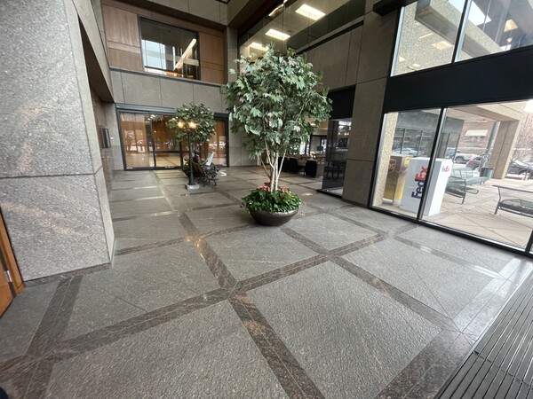 Janitorial Services in Denver, CO Our client at PEAR Denver has a beautiful lobby that gets lots of high traffic throughout the day. We make sure to dust mop and damp mop the floors and make entering the building presentable for the employees and staff that work here (1)